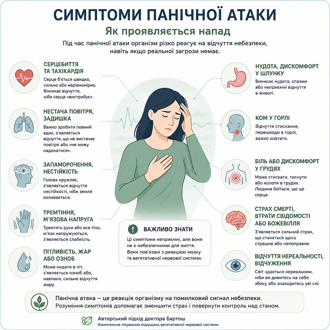 Симптоми панічної атаки